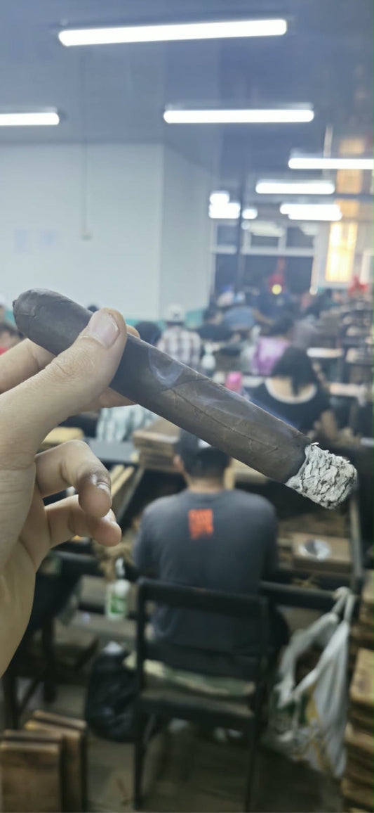 Unbanded handmade cigar at the Soles Cigars factory in Nicaragua